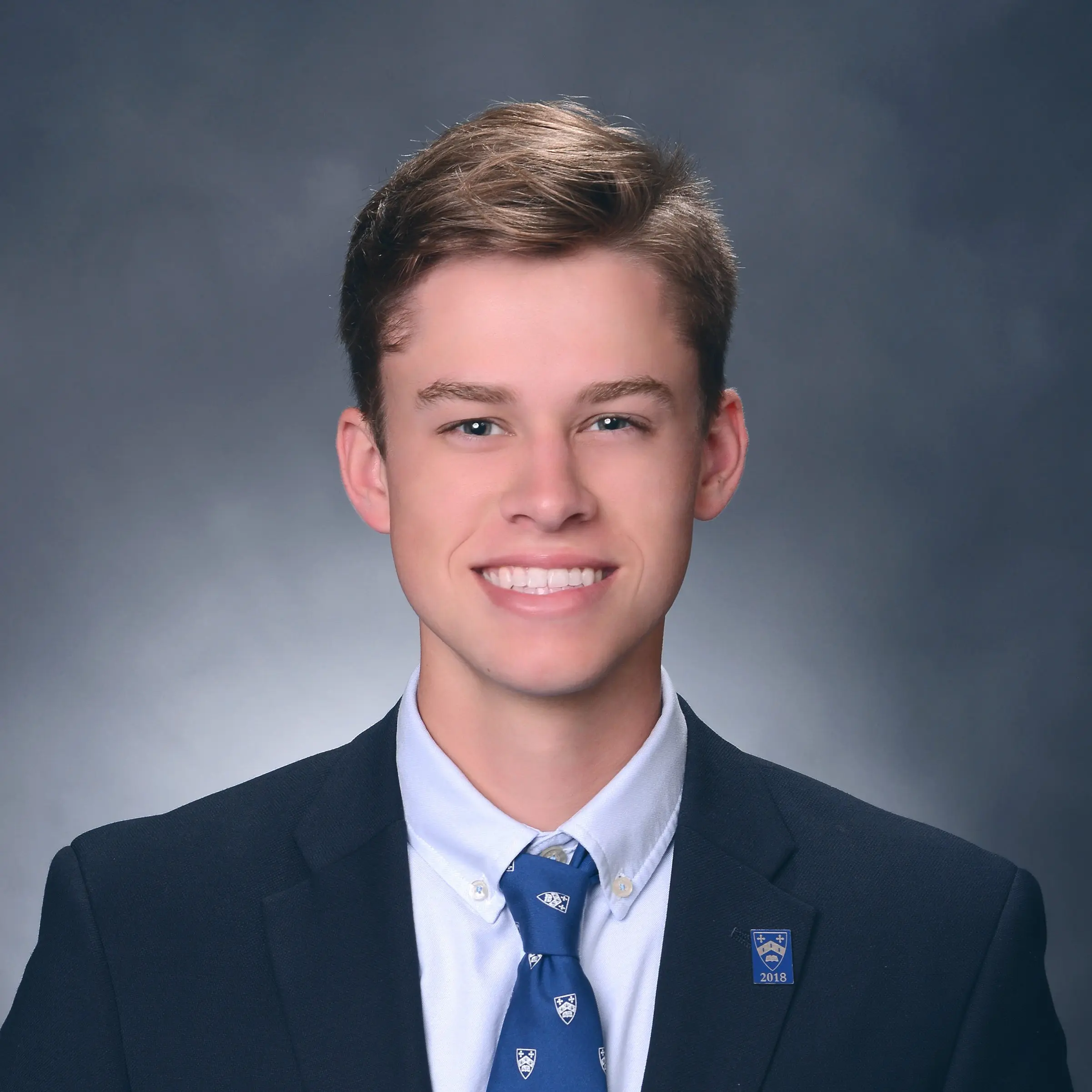 A portrait of a high school boy